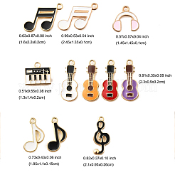22pcs 11 styles de pendentifs en émail en alliage&nbsp;ENAM-FP0001-78