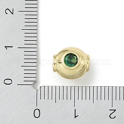 Estante de chapado de metal micro pavimentan abalorios de circonio cúbico&nbsp;KK-A220-24F-G