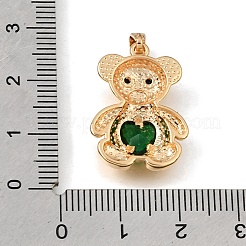 Messing Glas-Anhänger&nbsp;GL-K001-03