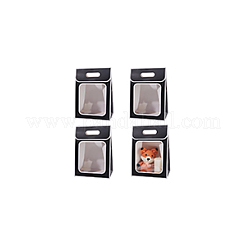 Sacchetti regalo pieghevoli in carta con finestra&nbsp;ABAG-WH0045-20D