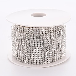 Chaînes de strass en laiton galvanisé&nbsp;CD-TAC0005-01S