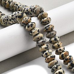 Natur Dalmatiner Jaspis Perlen Stränge&nbsp;G-P559-A01-02