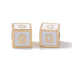 Cremagliera smalto perle di ottone placcatura&nbsp;KK-B060-04G-04G