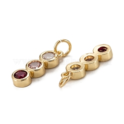 Ciondoli di zirconi in ottone&nbsp;ZIRC-C024-15G