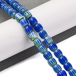 Colliers de perles chevron en fil de verre filé à la main&nbsp;LAMP-K041-01A-21
