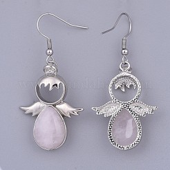 Aretes colgantes de piedras preciosas naturales y sintéticas&nbsp;EJEW-JE03160