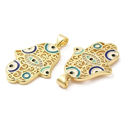 Pendentifs en laiton zircon cubique pavé&nbsp;KK-Z028-19G