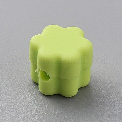 Perles focales en silicone à fleurs&nbsp;SIL-TAC0008-10H