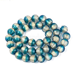 Lavorazione a lume realizzata a mano con fili di perline in polvere d'oro&nbsp;LAMP-N037-06B-02