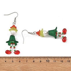 Boucles d'oreilles pendantes en acrylique&nbsp;EJEW-TA00827