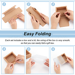 Geschenkboxen aus Kraftpapier zur Aufbewahrung von Schubladen&nbsp;CON-WH0089-37A-01
