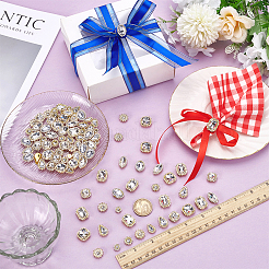 100 Stück 10 Stil Strass zum Aufnähen&nbsp;FIND-FG0004-75