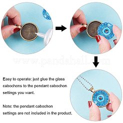 Klebstein Glascabochons für DIY-Projekte&nbsp;GGLA-PH0004-27D