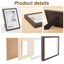 Cadres photo verticaux en bois&nbsp;DJEW-WH0063-44B-02