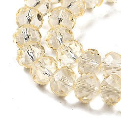 Brins de perles de verre de peinture de cuisson transparente&nbsp;DGLA-A034-T8mm-D02