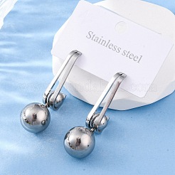 Runde Ohrstecker aus 304 Edelstahl&nbsp;EJEW-Z098-31P