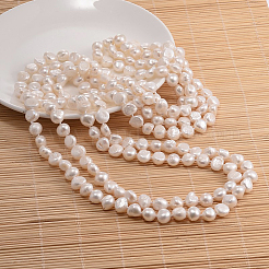 Collar de pepitas de perlas naturales&nbsp;NJEW-P126-A-01E-01