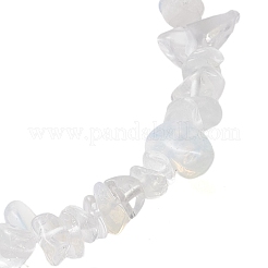 Braccialetti elasticizzati con perline opalite per donna uomo&nbsp;BJEW-JB10665-05