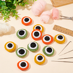 12 stücke 3 farben wollfilz handwerk froschaugen&nbsp;DIY-FG0004-14