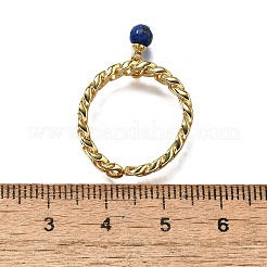 Anillos de puño de cadena de eslabones de latón para mujer&nbsp;RJEW-Z085-03G-07
