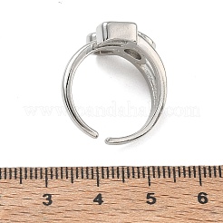 Orecchini a cerchio aperti in ottone con pavé di zirconi cubici&nbsp;CU-CBAC7F3-01P
