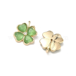 Pendentifs avec zircon cubiques à micro-pavés en laiton&nbsp;KK-G557-28KCG