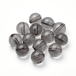Transparente Acryl Perlen, Runde, Schwarz, 8 mm, Bohrung: 1.5 mm, ca. 1750 Stk. / 500 g