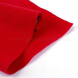 Feutre à l'aiguille de broderie de tissu non tissé pour l'artisanat de bricolage, rouge, 450x1.2~1.5mm, environ 1 m / bibone 