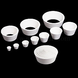 10Pcs Rubber Buchner Funnel Flask Adapters, Filter Adapter Cones, Lab Supplies, Snow, 16.5~97x13~35mm, Inner Diameter: 9~85mm