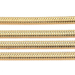 Handgefertigte Ionenbeschichtung (ip) 304 Fischgrätketten aus Edelstahl, gelötet, mit Spule, golden, 2x0.7 mm, ca. 32.8 Fuß (10m)/Rolle