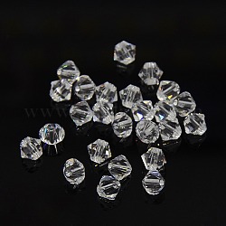 Austrian Crystal Beads, 5301 5mm, Bicone, Crystal, Size: about 5mm long, 5mm wide, Hole: 1mm