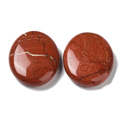Pietra ovale naturale di diaspro rosso naturale per la terapia dell'ansia, 45.5x35.5x8.5mm