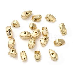 CCB perles en plastique, pépite, or, 5~8.5x4~5x4~4.5mm, Trou: 1.4mm