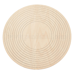 Hojas de madera, para guía de placa de arcilla, plano y redondo, 15~35x0.4 cm, 11 PC / sistema