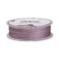 Fil métallique en polyester, violette, 1mm, environ 32.8 yards (30 m)/rouleau