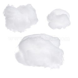 SUPERFINDINGS 3 Sizes Cotton Cloud Decoration Accessories, Hanging Decorations; 1 Big Size 1Bag; the other 2 Size Mixed 1Bag, White, 20x25x20cm, 3pcs/set