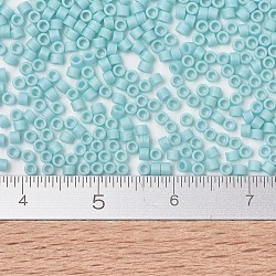 Perline miyuki delica piccole, cilindro, perline giapponesi, 15/0, (dbs1595) opale di mare opaco opaco ab, 1.1x1.3mm, Foro: 0.7 mm, circa 175000pcs/scatola, 50 g / borsa