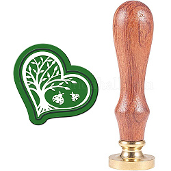 CRASPIRE Wax Seal Stamp Tree of Life Vintage Sealing Wax Stamp Head with Universal Wood Handle for Invitations Cards Bottle Gift Business Thanks Scrapbooking Decor