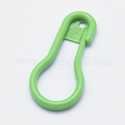 Plastic Calabash Pins, Knitting Stitch Marker, Spring Green, 23x11x2mm, Hole: 1mm, Pin: 1.5mm, about 1000pcs/bag