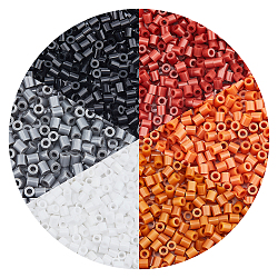 Superfindings 4800 pz 6 colori pe fai da te melty perline fusibili perline ricariche, tubo, colore misto, 800 pz / colore