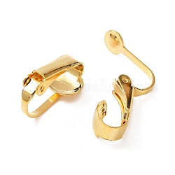 304 Stainless Steel Clip-on Earring Findings, Golden, 16x7.5x10mm