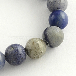 Ronde naturelle bleu perles aventurine brins, 8.5mm, Trou: 1.2mm, Environ 47 pcs/chapelet, 15.5 pouce