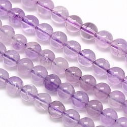 Ametista fili di perle rotonde naturali, grado a, 6mm, Foro: 1 mm, circa 66pcs/filo, 15.7 pollice