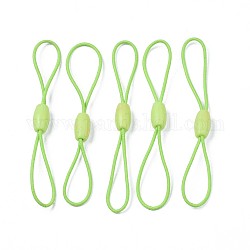 Cordino elastico, con fibbia in perline di silicone, per cartellini appesi, carte, chiavi, verde chiaro, 65~78x1mm