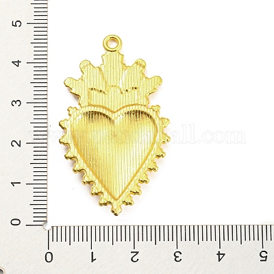 Pendentif en alliage avec strass&nbsp;PALLOY-H132-02G-05-1