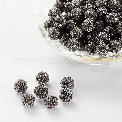 Perles de strass en argile polymère&nbsp;RB-H258-HD8mm-215-1