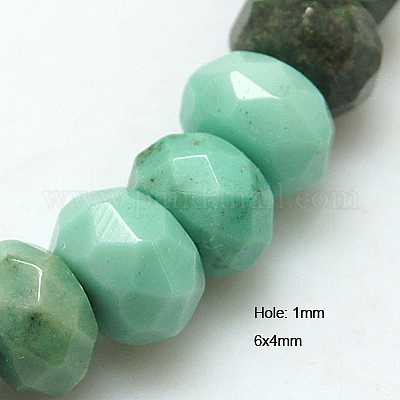 Chapelets de perles en agate d'onyx vert naturel&nbsp;G-G220-6x4mm-04-1