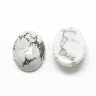 Cabochon Howlite naturale&nbsp;G-R415-13x18-29-1