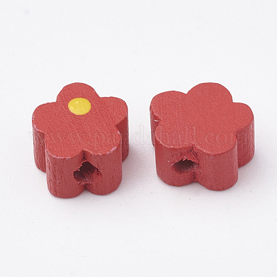 Wholesale Printed Natural Wood Beads 