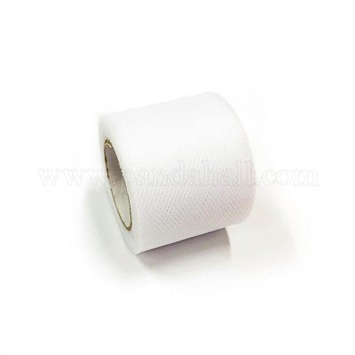 5 Wholesale Tulle Fabric Roll White - at 